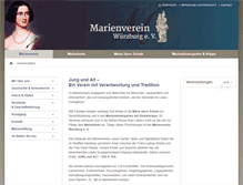 Tablet Screenshot of marienverein.de